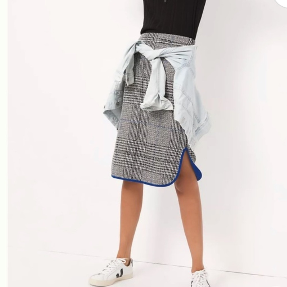 Maeve by Anthropologie Ellie Plaid Midi Skirt size Large